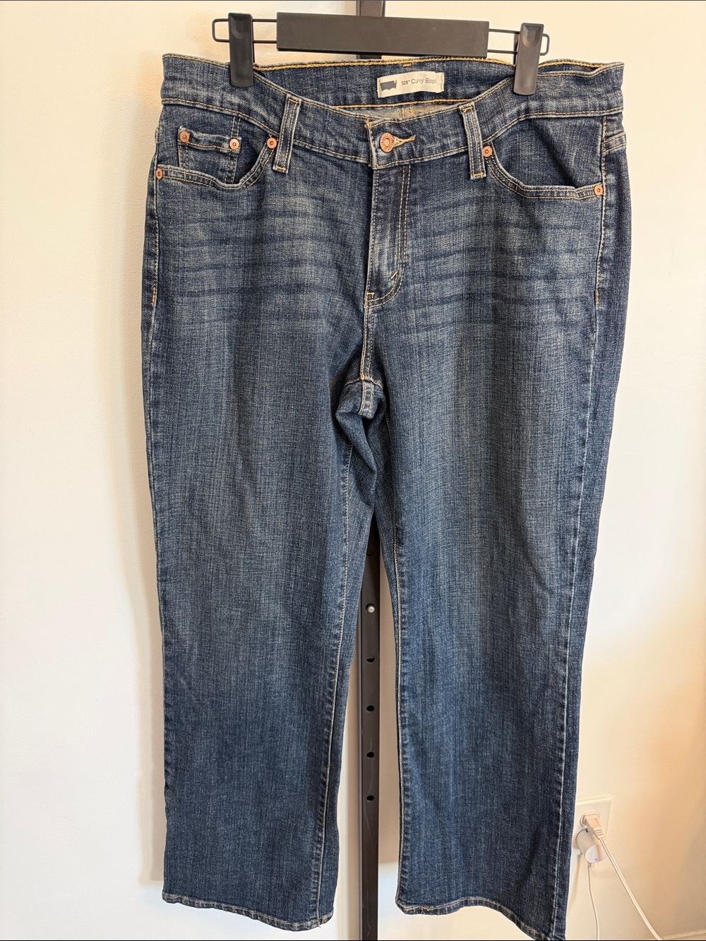 Levi's Women's Straight-Leg Dark Blue Jeans No Size
